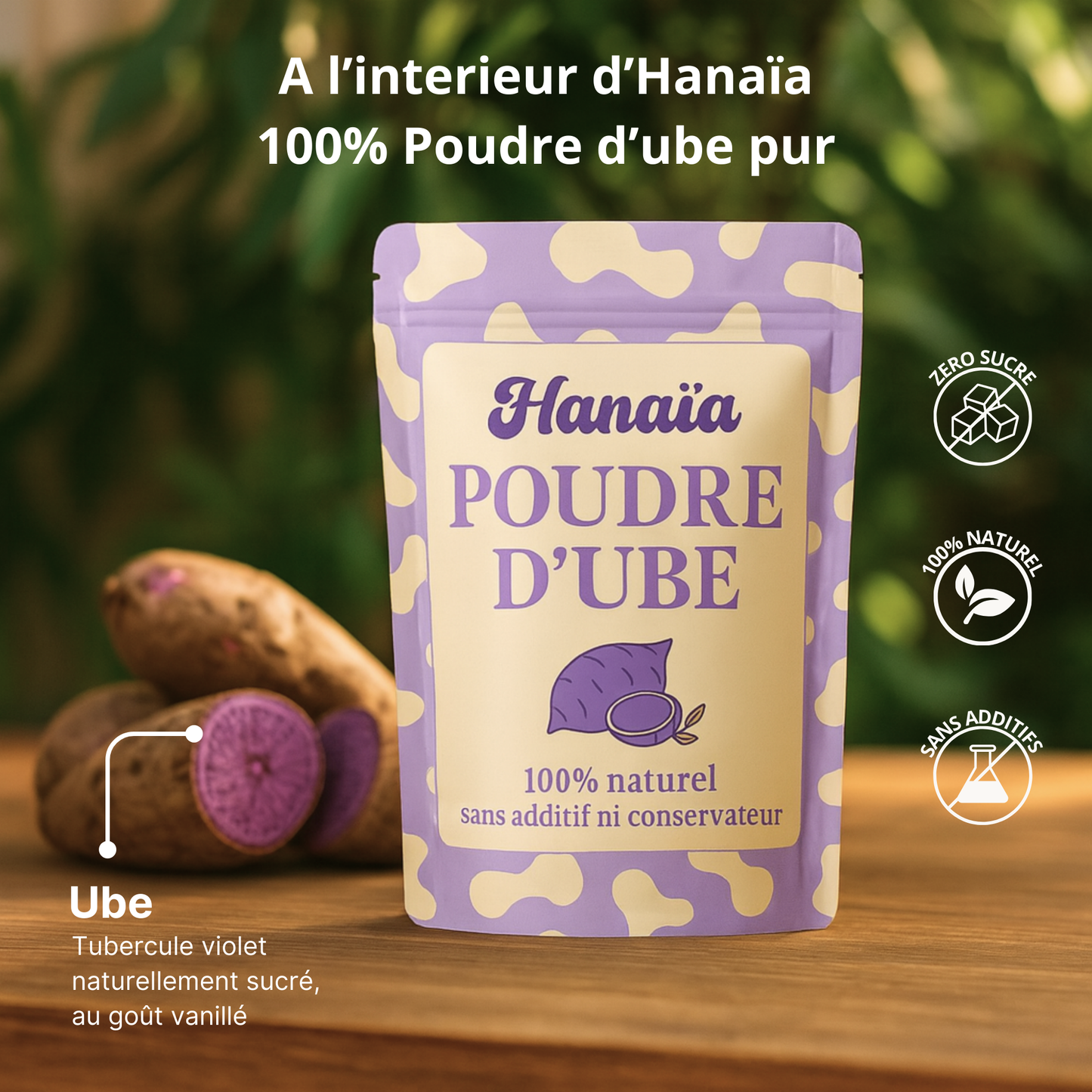 Poudre 100% ube Hanaïa