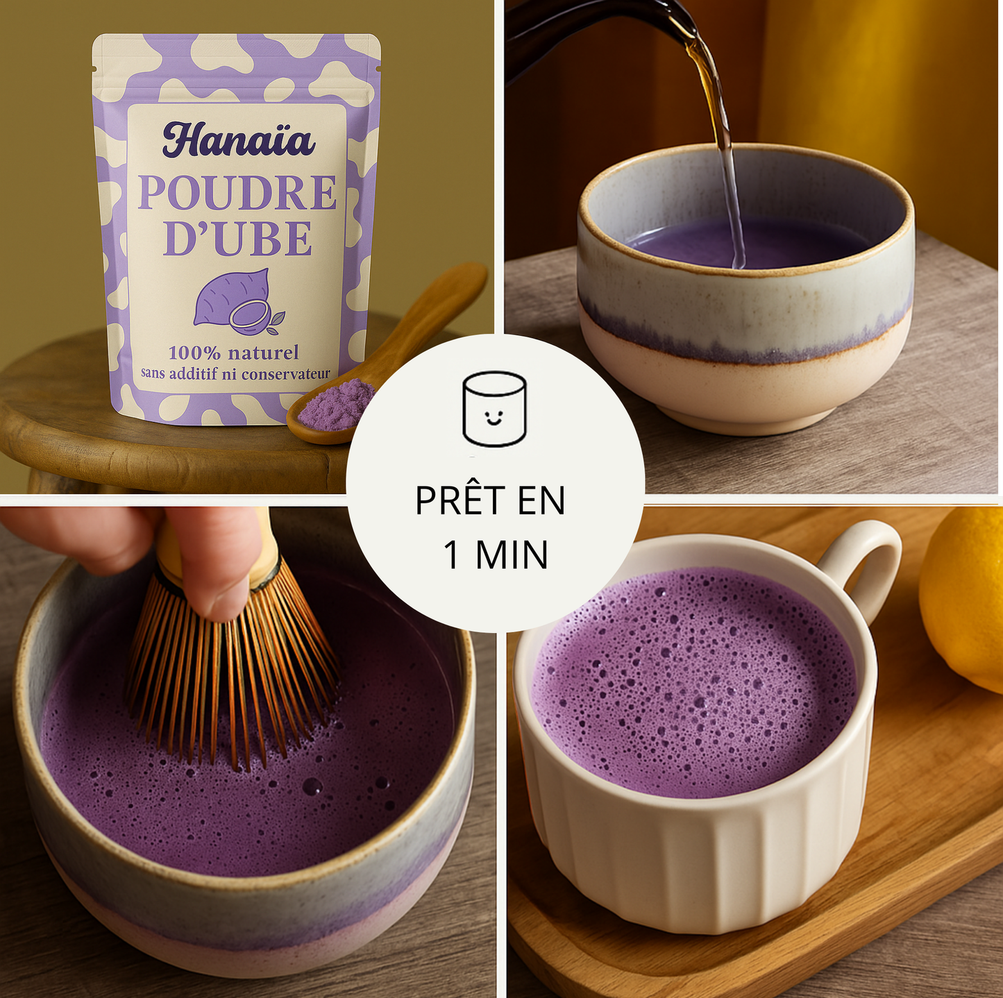 Poudre 100% ube Hanaïa